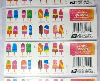 200 Usps Frozen Treats Forever Stamps (10 Sheets Of 20 Stamps) 2018
