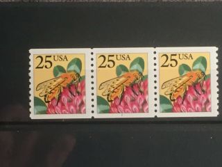 Scott Us 2281 1988 25c Pnc3 Plate 2 - (3) Stamps Mnh