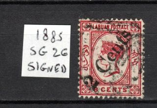 Malaya 1885 Straits Settlements North Borneo Qv Labuan O/p Sg 26 Stamps