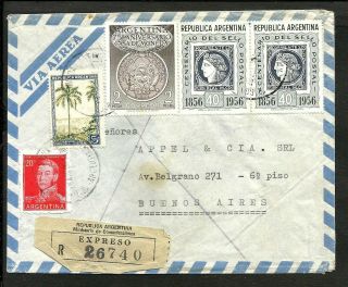 Argentina Express Cover W/good Franking Vf