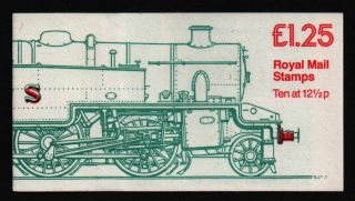 Fk6aa Cyl Tank Engine Corrected Rates Stamp Booklet £1.  25 Left Lm Trimmed Perfs