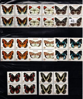 / 4x Rwanda - Mnh - Nature - Butterflies - 1978 -