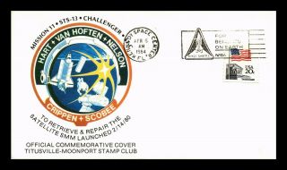 Dr Jim Stamps Us Space Shuttle Challenger Mission 11 Event Cover 1984