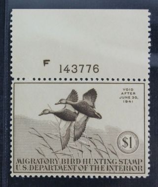 Ckstamps: Us Federal Duck Stamps Scott Rw7 $1 Nh Og