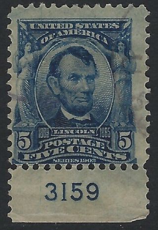 Us Stamps - Sc 304 - Plate Single   (k - 304)