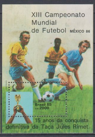 Brasil 1986 Football World Cup 2 S/sheets