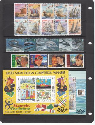 Jersey stamps Year sets & M/Sheets 1983 - 2000 multi listing your choice Un/Mint 2
