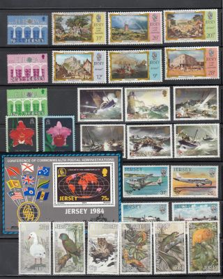 Jersey stamps Year sets & M/Sheets 1983 - 2000 multi listing your choice Un/Mint 4