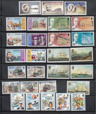Jersey stamps Year sets & M/Sheets 1983 - 2000 multi listing your choice Un/Mint 5