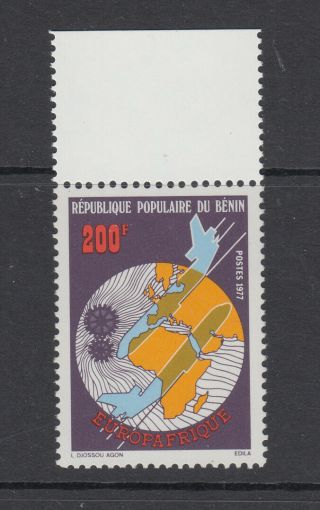 Benin 1977 Airplanes Map Sc 370 Cplte Never Hinged