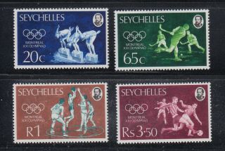 Seychelles 1976 Olympics Sc 353 - 356 Cplte Very Lightly Hinged