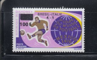 Dahomey 1970 World Cup Soccer Brazil Winner Sc C126 Never Hinged