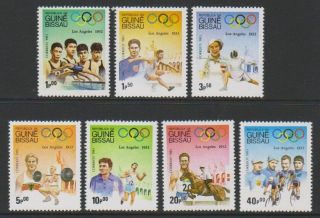 Guinea - Bissau - 1983,  Olympic Games,  Los Angeles Set - Mnh - Sg 767/73