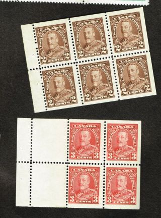 Canada Booklets Vf Mnh 218 219 (oct31,  3