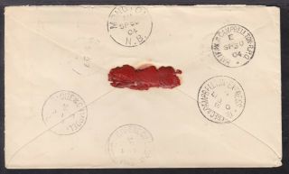 CANADA RPO QC - 376,  QC - 383,  MT - 96 on1904 ST.  PACOME,  QUE. ,  7c REGISTERED COVER 2