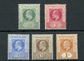 Cayman Islands 1902 - 03 Set Sg3/7 Mm