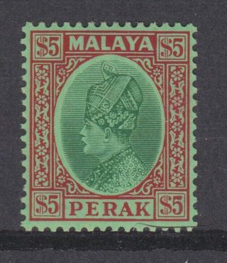 Malaya Malaysia Perak Stamps 1935 Wmk $5 Mounted