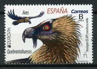 Spain 2019 Mnh Bearded Vulture Europa 1v Set Vultures Birds Stamps