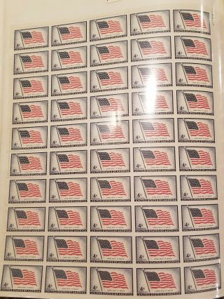 1094 - 48 Star U.  S.  Flag,  " Long May It Wave " -.  4c 1957 - Stamp.  25711