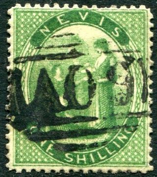 Nevis - 1876 1/ - Yellow - Green Sg 14 Good V24276