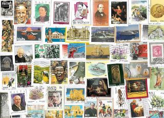Malta - Kiloware Selection Of Stamps - Approx 24 Grams - 2 Scans
