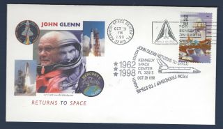 John Glenn Return To Space Cover With Insert