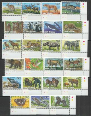 O683 1992 - 93 Cook Islands Fauna Endangered Wildlife Animals Full Big Set Mnh