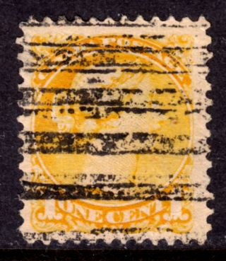 Canada Precancel D35 - D 1c Orange Yellow,  1888 - 97 Sq Double,  F,