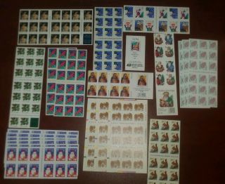 Group Lot Self Adhesive Us Stamp Booklet Panes $101.  11 Face Value Group 3