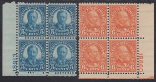 Tdstamps: Us Stamps Scott 637 638 (2) Nh Og 2 P Block Of 4