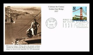 Us Cover Golden Gate Bridge 1930s Celebrate The Century Fdc Mystic Cachet