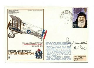 1972 Raf Museum Sc21 Cover - 60th Anniv.  Of The Central Flying School - Signed