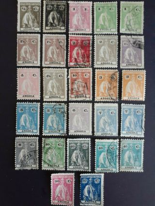 Portugal Scarce Great Old Angola & Stamps As Per Photo.  Very
