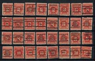 United States Postage Due Stamps (32 Pre - Cancels)