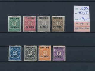 Lk82712 Niger French Territory 1921 Taxation Overprint Mh Cv 10 Eur