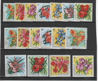 Burundi 411 - 421,  C168 - 74 1972 Orchids,  Flowers Vf Nh O.  G Cto