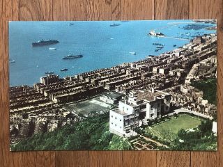 China Hongkong Old Postcard City View From East Over Wanchai Hong Kong