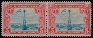 Us Stamp C11 5c Air Mail Stamp 1928 Mnh/og Pair