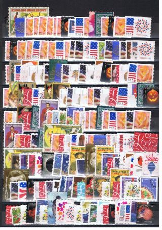 Mixture Over $ 99.  00 (180 Forever Stamps) Face Value Uncancelled Postage