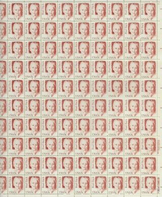 1983 5 Cent Great Americans Issue Full Sheet Of 100 Scott 1848,  Nh