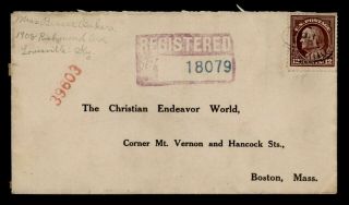 Dr Who 1915 Louisville Ky Registered To Boston Ma E47407