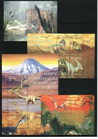 Bequia Prehistoric Animals Mnh - (v - 97)