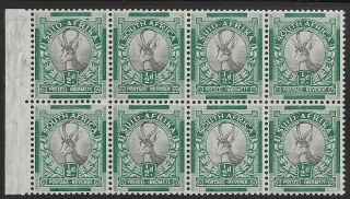 South Africa 1935 ½d B8 Perf 13½x14 Coil Stamps,  Variety Sg 54bw £160,