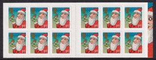 Gb 2012 (12 X 1st) Christmas Booklet With Black Colour Shift Error Vf