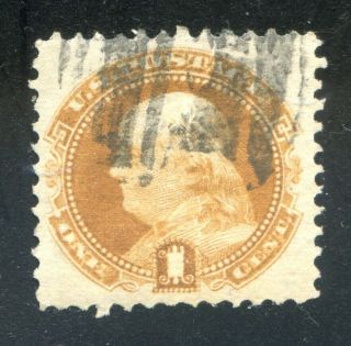 U.  S.  Stamps,  Scott 123,  No Grill,  Xf Centering,  Scv: $425.  [0924k]