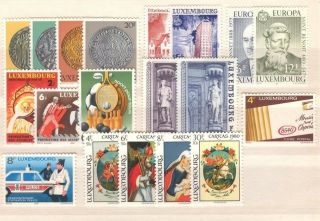 Lu - Luxembourg 1980 Complete Year Set Mnh