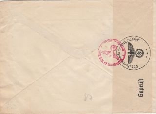 Russia WW2 1940 censored horse franking cover to Germany 2