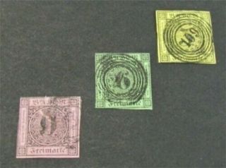Nystamps German States Baden Stamp 2 - 4 $87