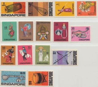 Singapore 1968 Masks And Dances Definitives Mnh