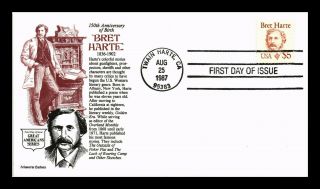 Dr Jim Stamps Us Bret Harte Great Americans Aristocrat First Day Cover